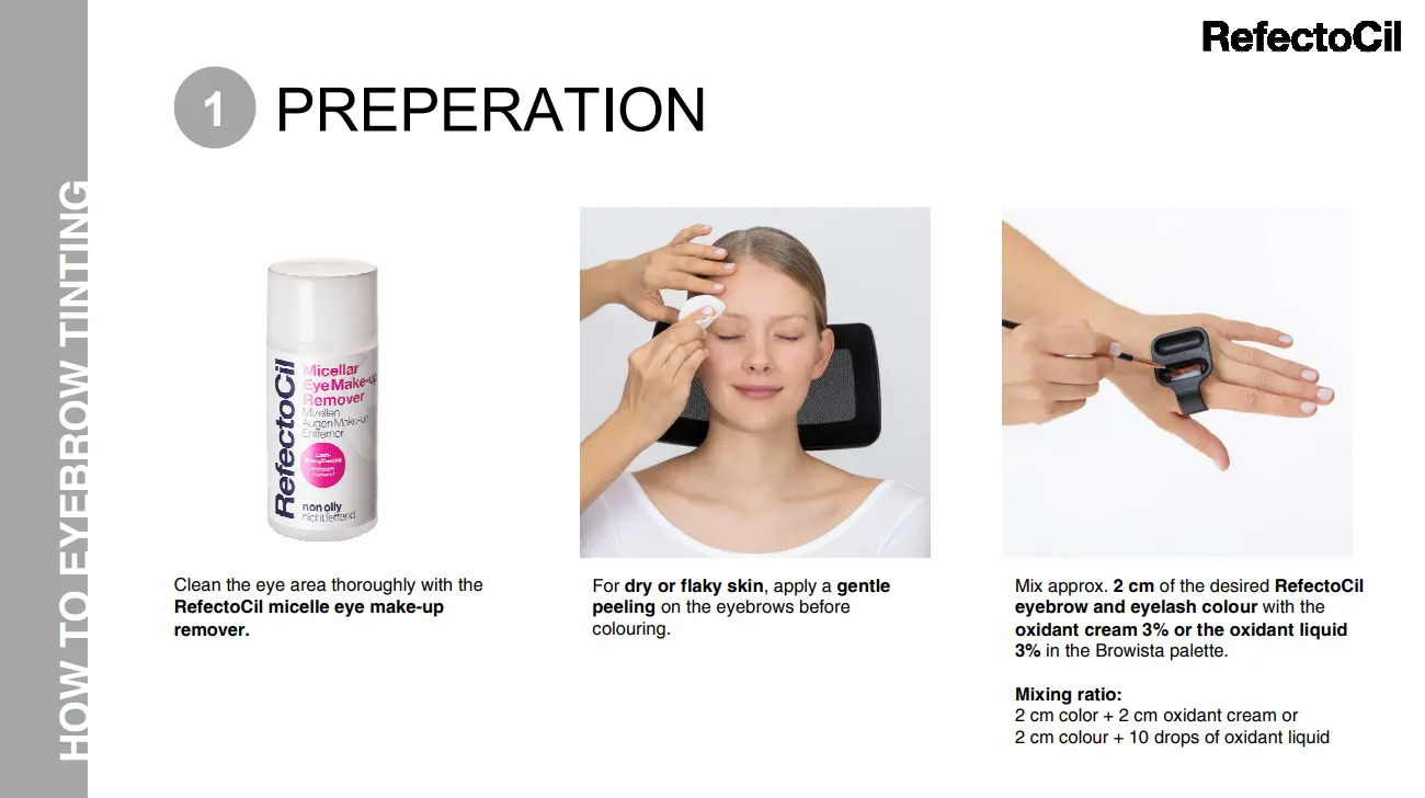 How to eyebrow tinting - eyebrow tinting tutorial - eyebrow tints - refectocil australia