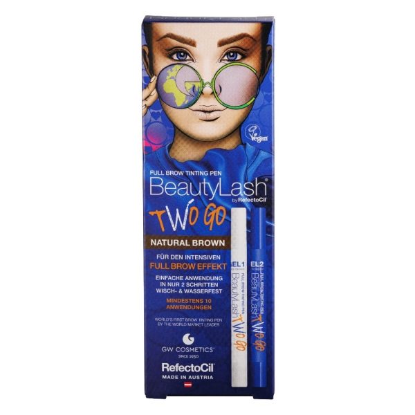BeautyLash by RefectoCil TWO GO Full Brow Tinting Pen - NATURAL BROWN